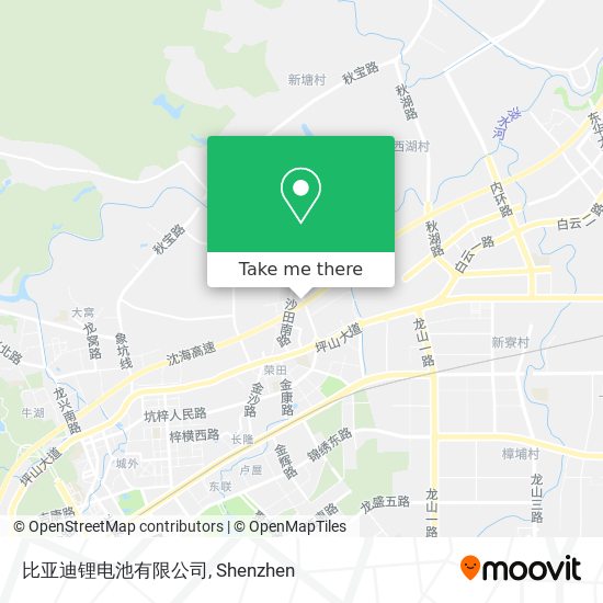 比亚迪锂电池有限公司 map