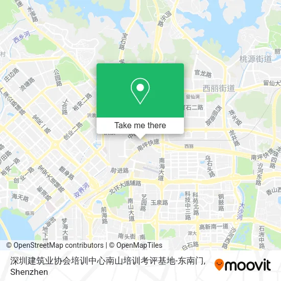 深圳建筑业协会培训中心南山培训考评基地-东南门 map