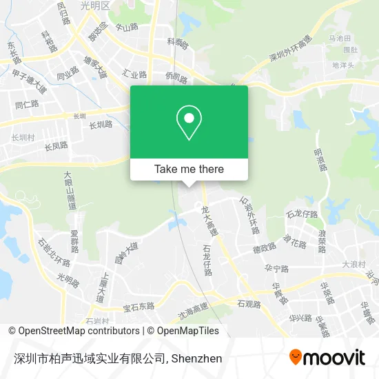 深圳市柏声迅域实业有限公司 map