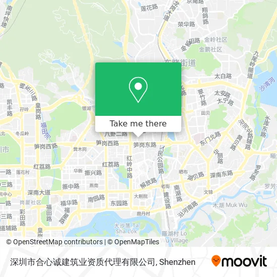 深圳市合心诚建筑业资质代理有限公司 map