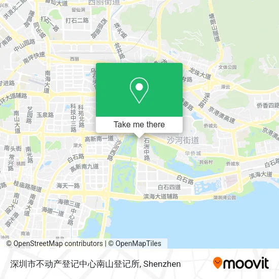 深圳市不动产登记中心南山登记所 map