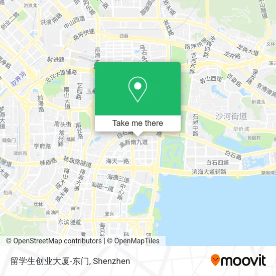 留学生创业大厦-东门 map