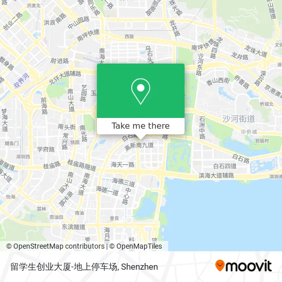 留学生创业大厦-地上停车场 map