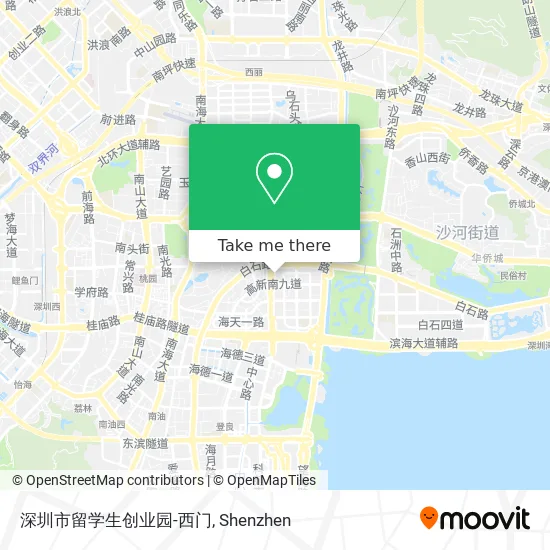 深圳市留学生创业园-西门 map