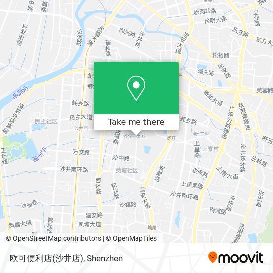 欧可便利店(沙井店) map