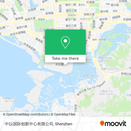 中以国际创新中心有限公司 map