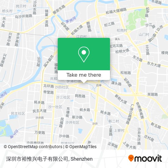 深圳市裕惟兴电子有限公司 map