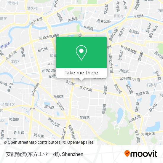安能物流(东方工业一街) map