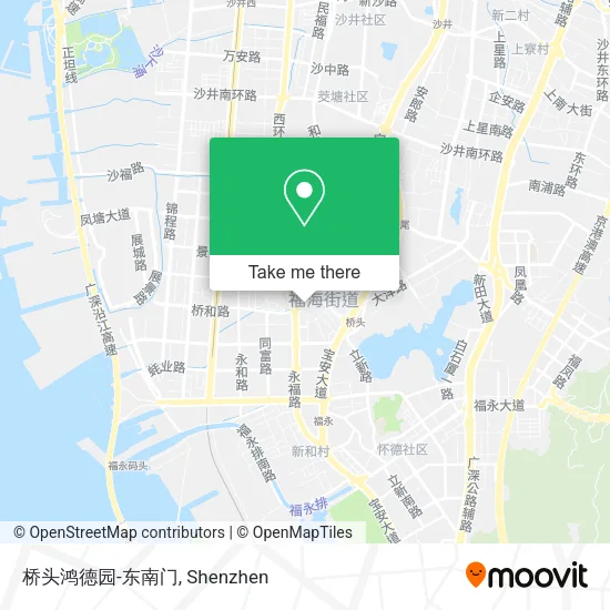 桥头鸿德园-东南门 map