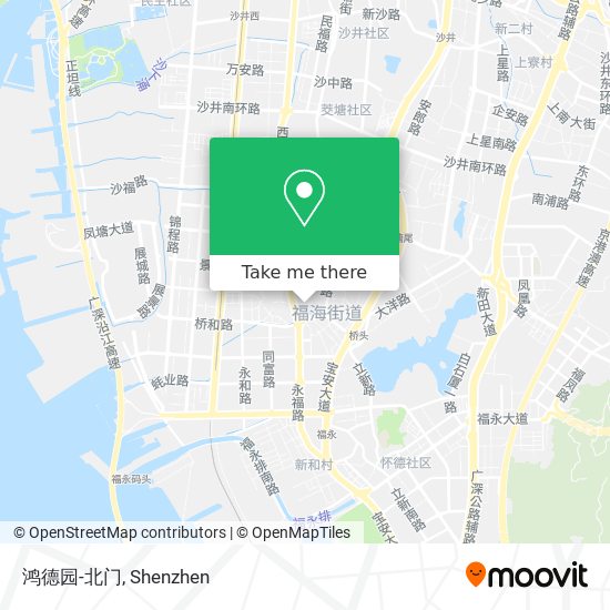 鸿德园-北门 map