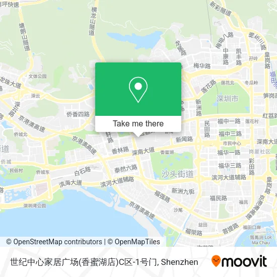 世纪中心家居广场(香蜜湖店)C区-1号门 map