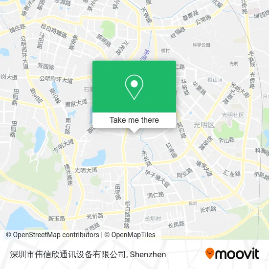 深圳市伟信欣通讯设备有限公司 map