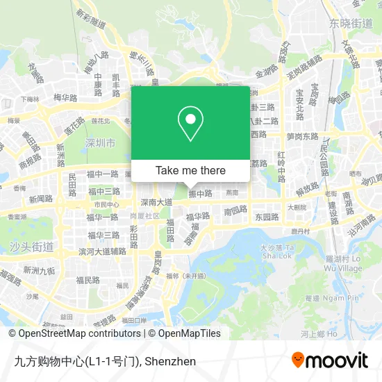 九方购物中心(L1-1号门) map