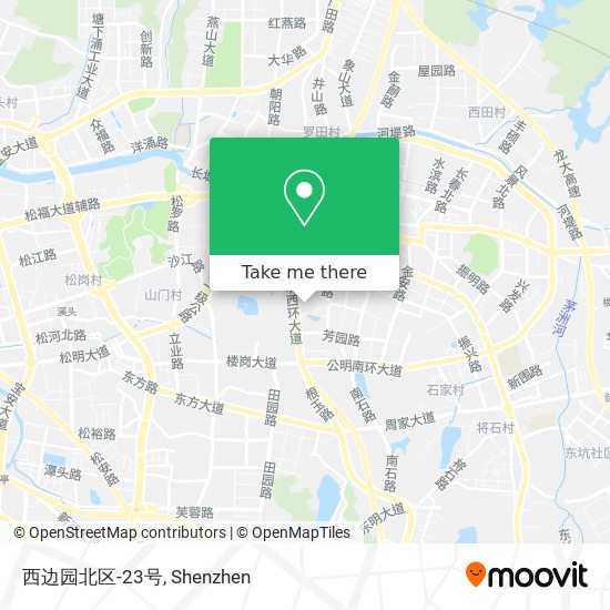 西边园北区-23号 map