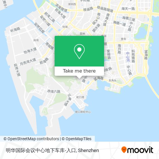 明华国际会议中心地下车库-入口 map
