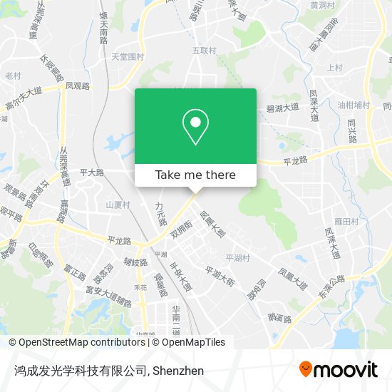 鸿成发光学科技有限公司 map