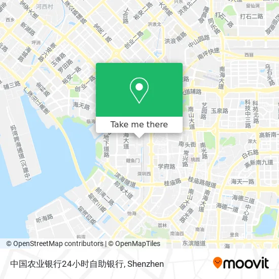 中国农业银行24小时自助银行 map
