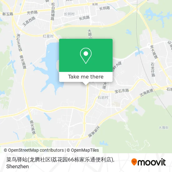 菜鸟驿站(龙腾社区l荔花园66栋家乐通便利店) map