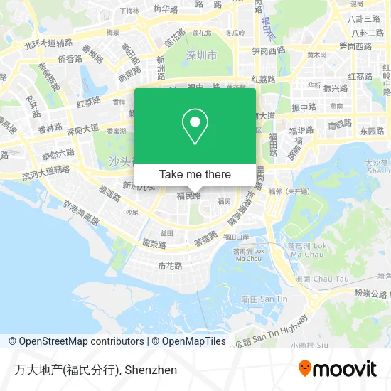 万大地产(福民分行) map