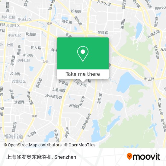 上海雀友奥东麻将机 map