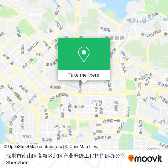 深圳市南山区高新区北区产业升级工程指挥部办公室 map
