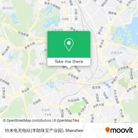 特来电充电站(李朗珠宝产业园) map