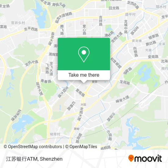 江苏银行ATM map