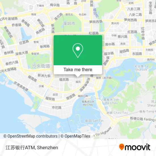 江苏银行ATM map