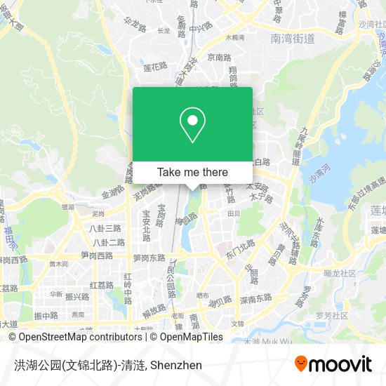 洪湖公园(文锦北路)-清涟 map