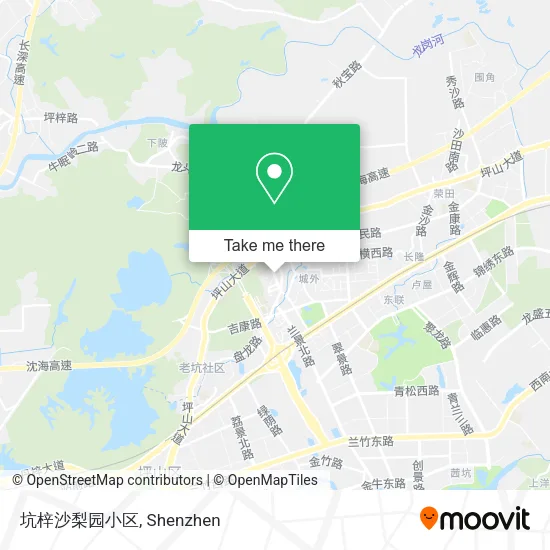 坑梓沙梨园小区 map