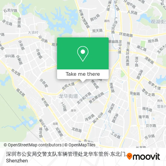 深圳市公安局交警支队车辆管理处龙华车管所-东北门 map