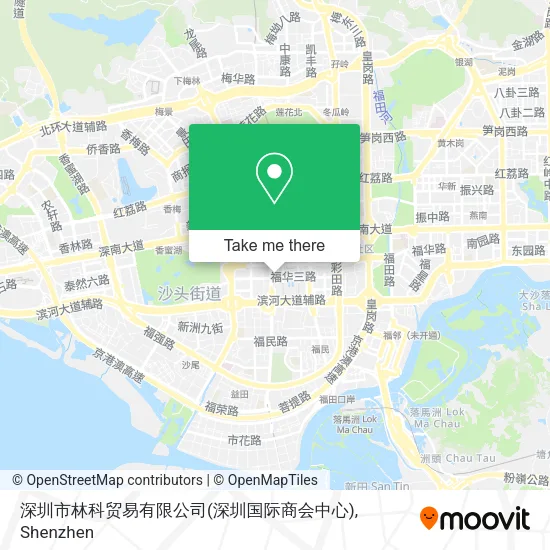 深圳市林科贸易有限公司(深圳国际商会中心) map
