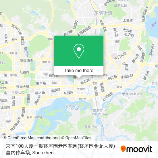 京基100大厦一期蔡屋围老围花园(蔡屋围金龙大厦)-室内停车场 map