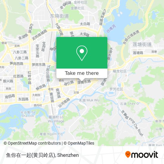 鱼你在一起(黄贝岭店) map