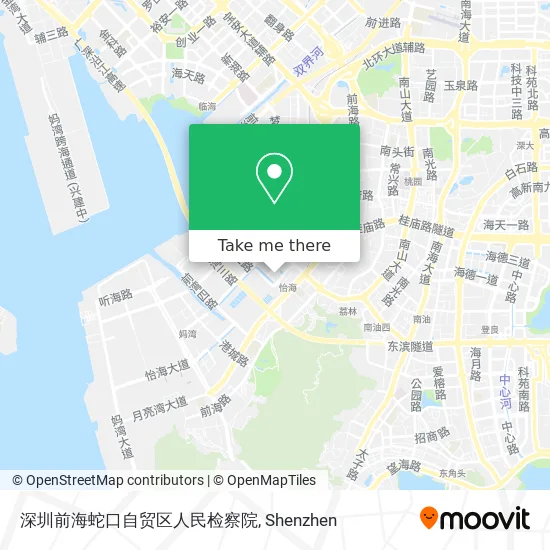 深圳前海蛇口自贸区人民检察院 map
