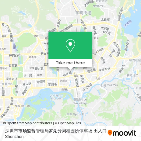 深圳市市场监督管理局罗湖分局桂园所停车场-出入口 map