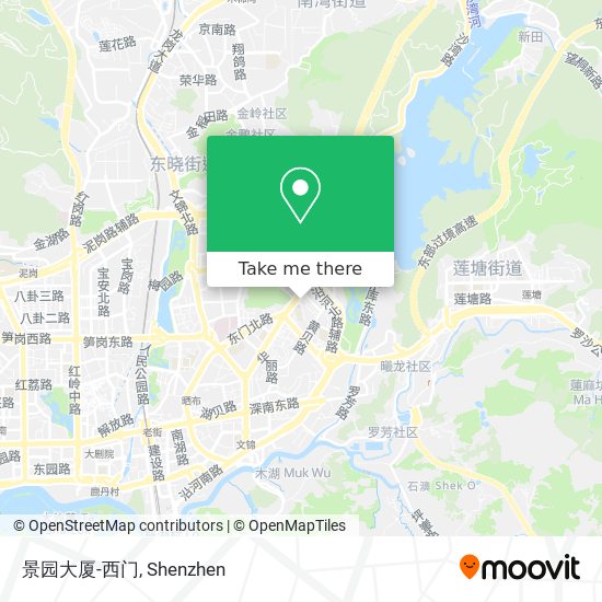 景园大厦-西门 map