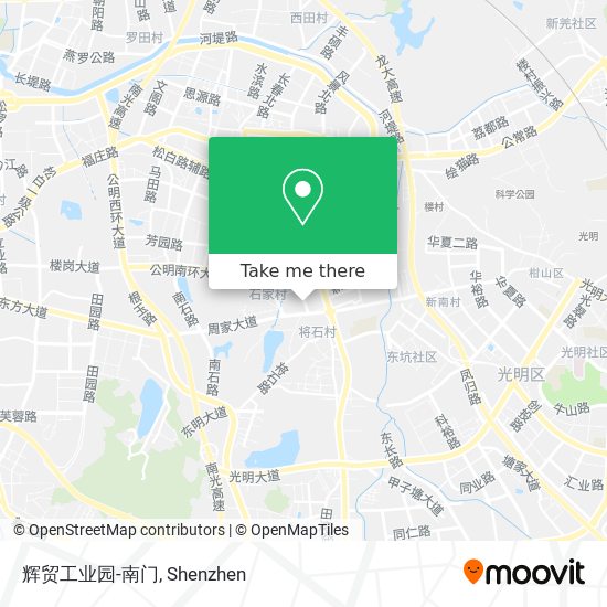 辉贸工业园-南门 map