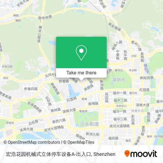宏浩花园机械式立体停车设备A-出入口 map