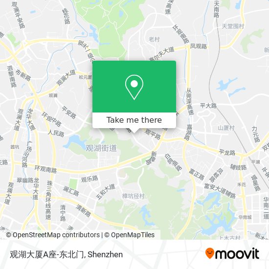 观湖大厦A座-东北门 map