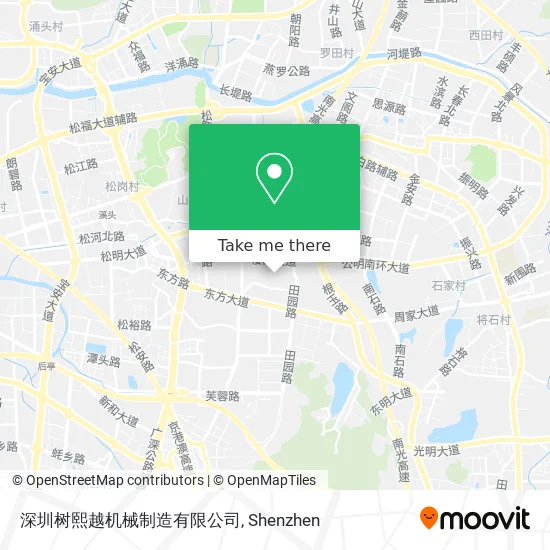 深圳树熙越机械制造有限公司 map