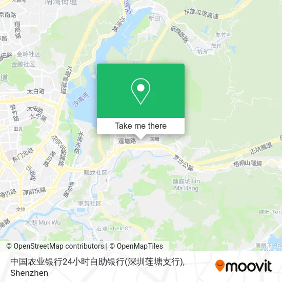 中国农业银行24小时自助银行(深圳莲塘支行) map