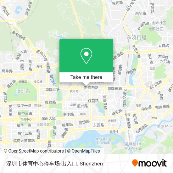 深圳市体育中心停车场-出入口 map