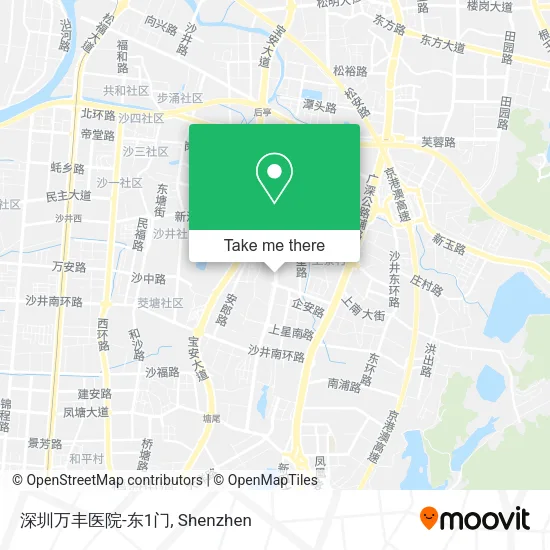 深圳万丰医院-东1门 map