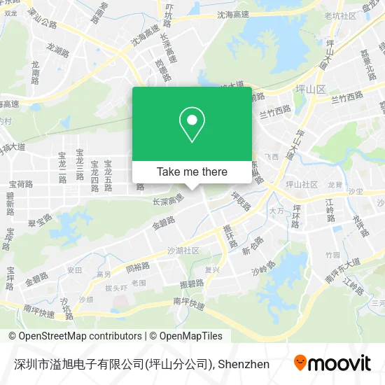 深圳市溢旭电子有限公司(坪山分公司) map