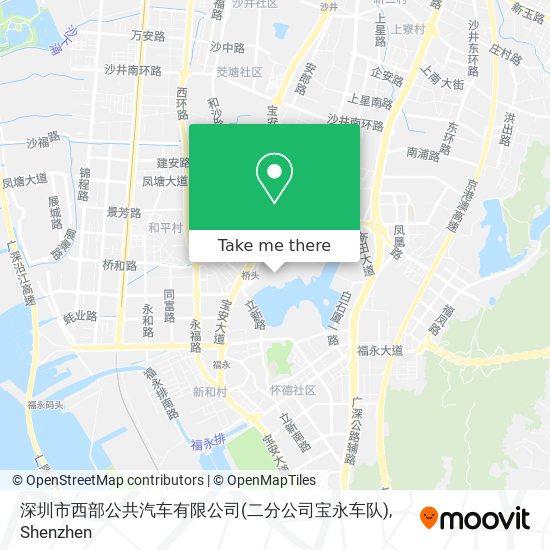 深圳市西部公共汽车有限公司(二分公司宝永车队) map