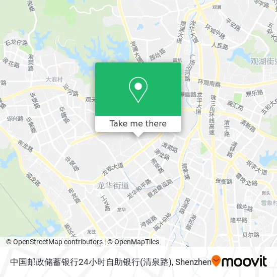 中国邮政储蓄银行24小时自助银行(清泉路) map