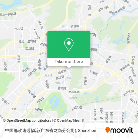中国邮政速递物流(广东省龙岗分公司) map