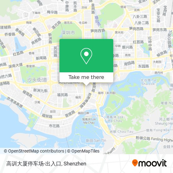 高训大厦停车场-出入口 map