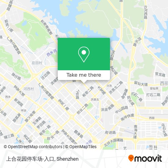 上合花园停车场-入口 map